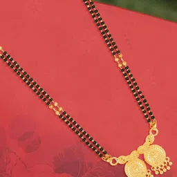 DIVASTRI One Gram Gold-Plated Beaded Mangalsutra image 2