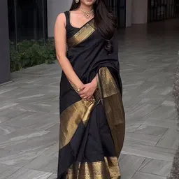 Vidula Fashion Woven Design Zari Art Silk Handloom Saree-picture-38