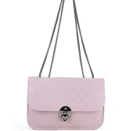 Flingo Striped PU Oversized Structured Sling Bag-picture-24