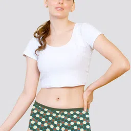 Kalyani Pack Of 6 Printed CottonSoft & Breathable Mid-Rise Boy Shorts Briefs 5513P6V033 image 3