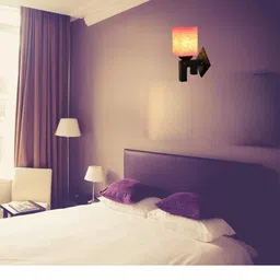 1ST TIME Pink & White Glass Traditional Cylinder Shaped Wall Lamp image 4