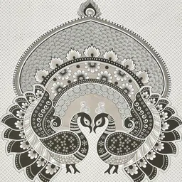 Lali Prints Grey & White Ethnic Printed 210 TC Cotton King Bedsheet Set 2.36 m x 2.75 m image 5