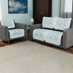 Aura Unisex 6 piece Printed Sofa Cover With Arms-image-32