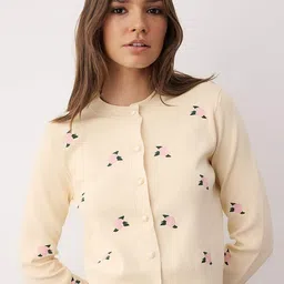 Trendyol Women Floral Cardigan with Embroidered Detail-picture-12
