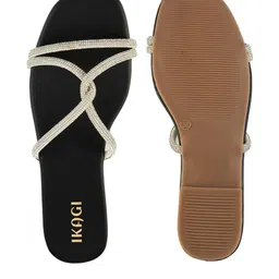 IKAGI Women Open Toe Flats image 4