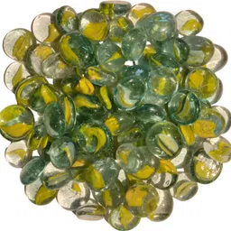 airzy Decorative Pebble Stones for Aquarium, Vase & Garden Regular, Polished Asymmetrical, Round Crystal Pebbles-picture-22