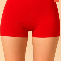 CKARFE Women Pack Of 2 Mid-Rise Slim Fit Cycling Sports Shorts-image-3