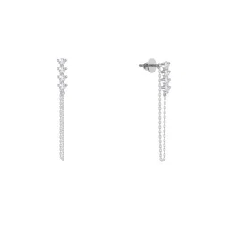 GIVA 92.5 Sterling Silver Rhodium-Plated Zircon Studded Evangeline Dangler Drop Earrings-picture-17
