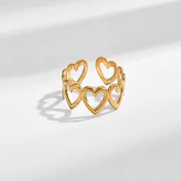 TEULRIP Gold-Plated Anti Tarnish Finger Ring image 3