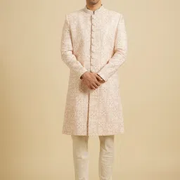 Manyavar Men Embroidered Sherwani Set-picture-9