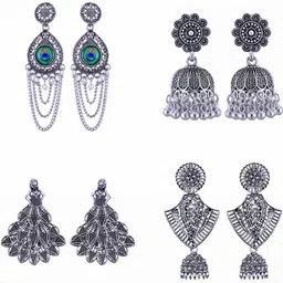 VIVASTRI Women Gold-Plated Alloy Earrings-picture-30