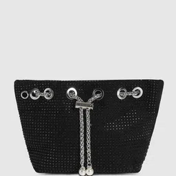 HAUTE SAUCE by Campus Sutra Women Embellished Bucket Sling Bag image 4