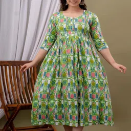 Style Heaven Women Pure Cotton Floral Printed Maternity Kurti-picture-15