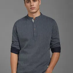 Louis Philippe Jeans Men Slim Fit Opaque Striped Casual Shirt-picture-16