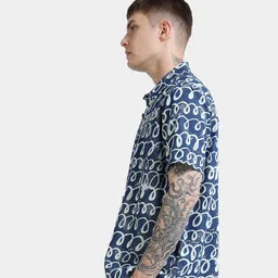 StitchX Men Relaxed Printed Casual Shirt image 5