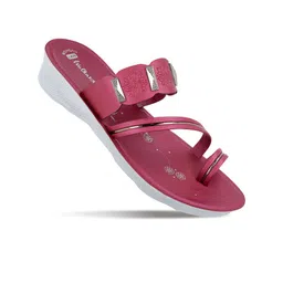 Walkaroo Women Embellished One Toe Flats with Buckle-image-29