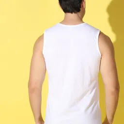 WOOSTRO Pack Of 2 Printed Ultra-Soft Gym Vests VWS26(HARD WHITE)(BKLN MAROON) image 5