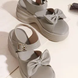 Try Me Women Platform Sandals with Bows-image-75