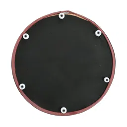 Shadowkart Pink & Gold-Toned Wooden Cylindrical Pouffes Ottomans image 2