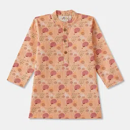 Desi Soota Boys Printed Regular Pure Cotton Kurta with Pyjamas image 5