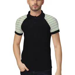Blisstone Men Striped Polo Collar T-shirt-picture-31