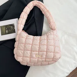 StyleCast Women Solid Structured Quilted Handheld Bag-image-17
