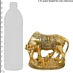 Navyaksh Gold Toned Metal Religious Idols of  Statue For Home Decorative Showpiece image 2