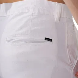 FLAKED Men Smart Regular Fit Mid-Rise Chinos Trousers image 4