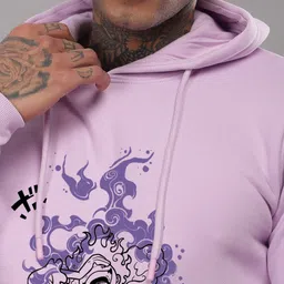 ADRO Men Printed Hooded Sweatshirt image 2