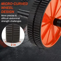 Strauss Double Wheel Ab & Exercise Roller image 5