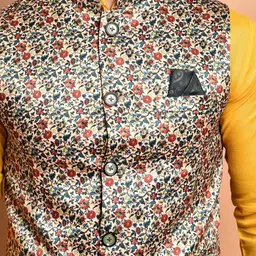 PRINTCULTR Men Regular Pure Cotton Kurta with Trousers image 2