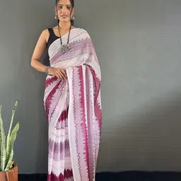 HERE&NOW Tie and Dye Saree-image-77