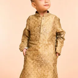 Manyavar Boys Floral Printed Kurta with Pyjama image 4