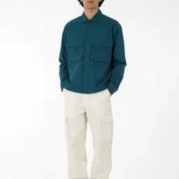 glitchez Utility Pockets Oversized Casual Shirt image 4