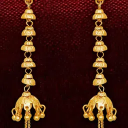 Raj And Deb Gold-Plated Drop Earrings image 3