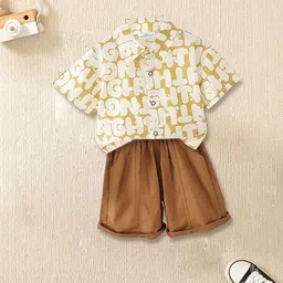 FOREVER FRIDAY Boys Printed Pure Cotton Shirt With Shorts-picture-12