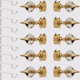 kavyan Gold Curtain Hooks, Curtain Rings, Curtain Rods, Rod Rail Bracket-picture-22