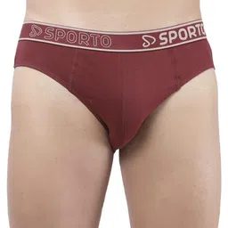 Sporto by Macho Pack Of 3 Cotton Mid-Rise Basic Briefs image 2