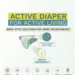 Prowee Leak Guard Urinary Incontinence Active Diaper - XS image 2