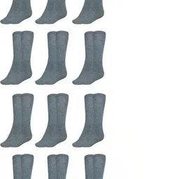 MUKHAKSH Unisex Grey Socks-picture-13