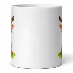 Mr UVD White & Brown Printed Ceramic Glossy Mugs Set of Cups and Mugs image 2