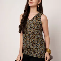 SPARSA Floral Print Cotton Top image 5