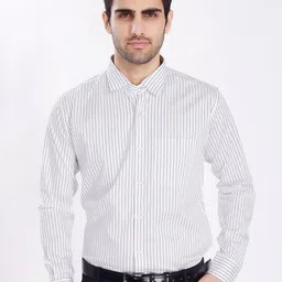 THE BEETEL HOUSE Men India Slim Fit Vertical Striped Spread Collar Cotton Formal Shirt-picture-30
