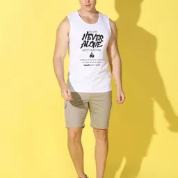 WOOSTRO Men Typography 2 Printed Applique Slim Fit T-shirt image 2