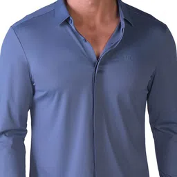 Hektor Self Design Spread Collar Comfort Shirt image 3