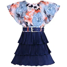 Wish Karo Floral Print Satin Fit & Flare Dress-picture-33