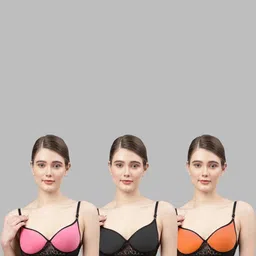 Samvar Multi Cotton Non-Wired Non Padded Minimizer Bra image 5