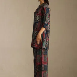 Soch Women Ethnic Motifs Printed Kurta with Palazzo image 4