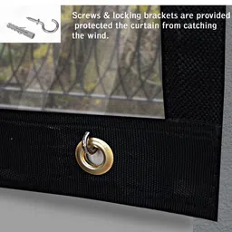 GREEN DECOR Transparent Sheer Window Curtain image 5