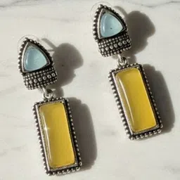 Pehnaz Women Geometric Drop Earrings-picture-36